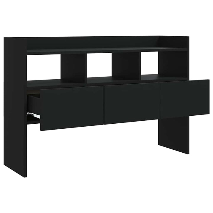 skænk 105x30x70 cm konstrueret træ sort