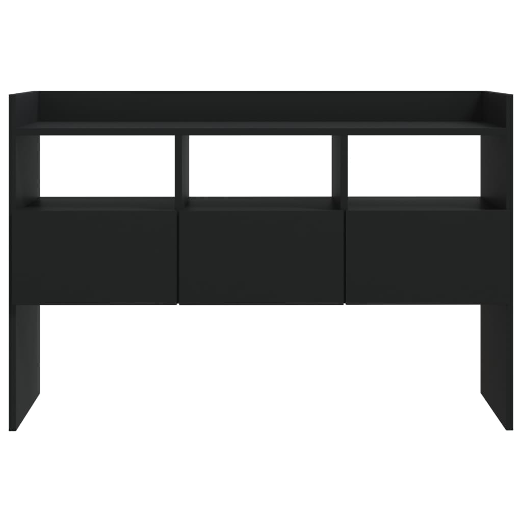 skænk 105x30x70 cm konstrueret træ sort