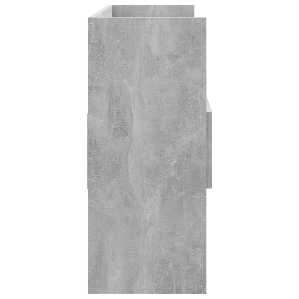 skænk 105x30x70 cm konstrueret træ betongrå