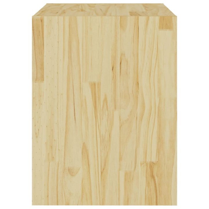sengeborde 2 stk. 40x30,5x40 cm massivt fyrretræ