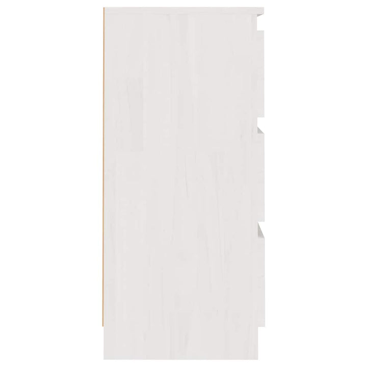 sengeborde 2 stk. 40x29,5x64 cm massivt fyrretræ hvid