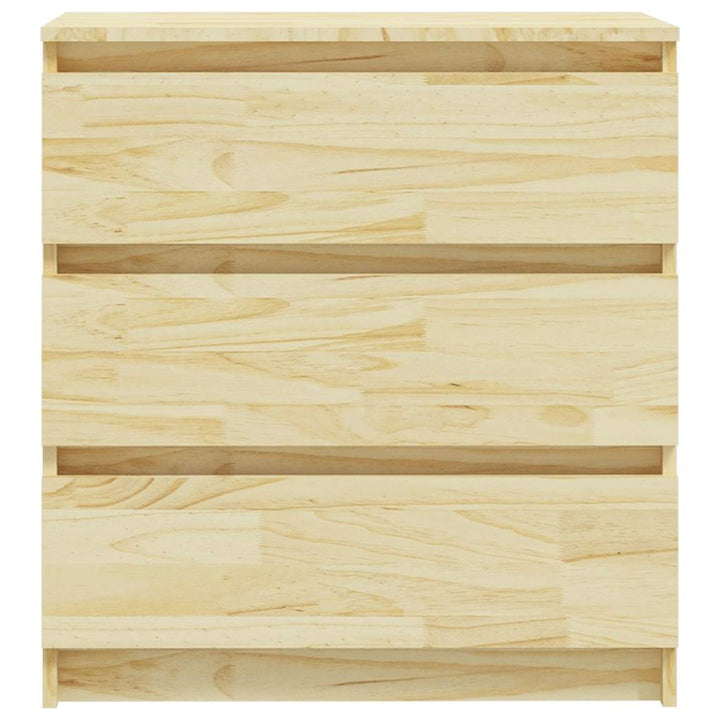 sengebord 60x36x64 cm massivt fyrretræ