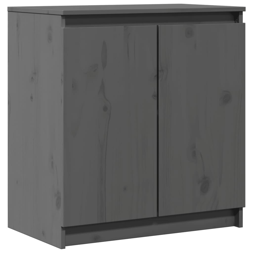 skab 60x36x65 cm massivt fyrretræ grå