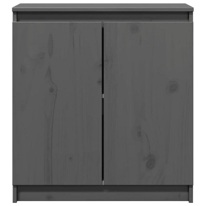skab 60x36x65 cm massivt fyrretræ grå