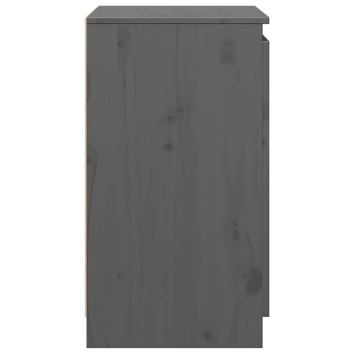 skab 60x36x65 cm massivt fyrretræ grå