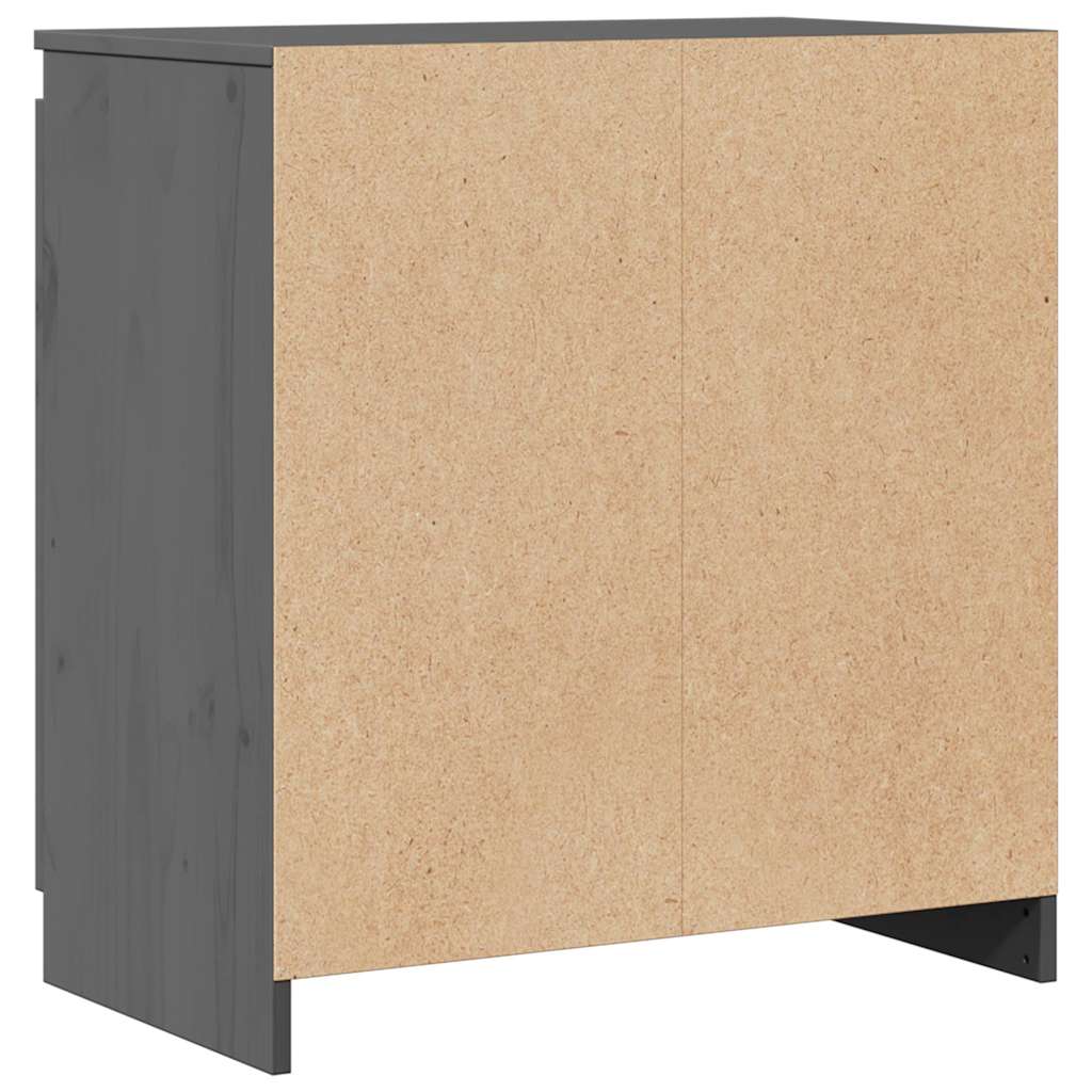 skab 60x36x65 cm massivt fyrretræ grå