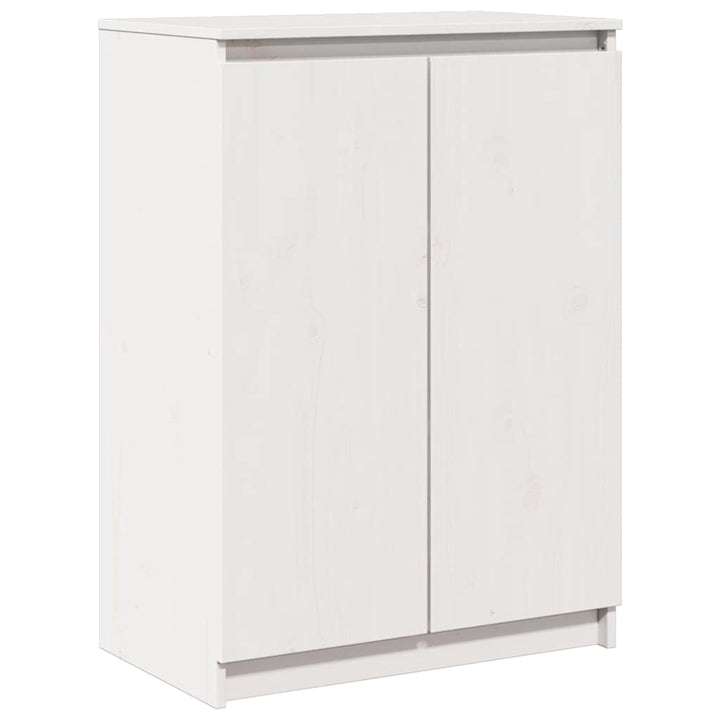 skænk 60x36x84 cm massivt fyrretræ hvid