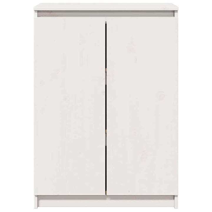 skænk 60x36x84 cm massivt fyrretræ hvid