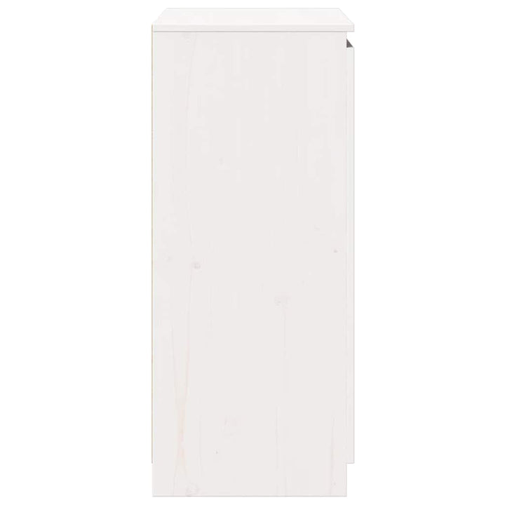 skænk 60x36x84 cm massivt fyrretræ hvid