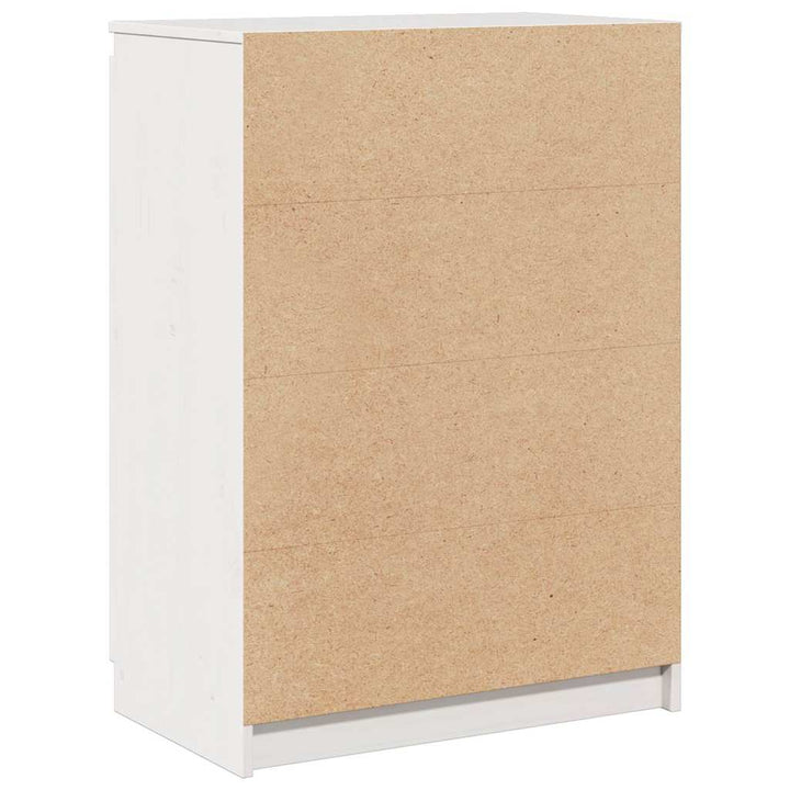 skænk 60x36x84 cm massivt fyrretræ hvid