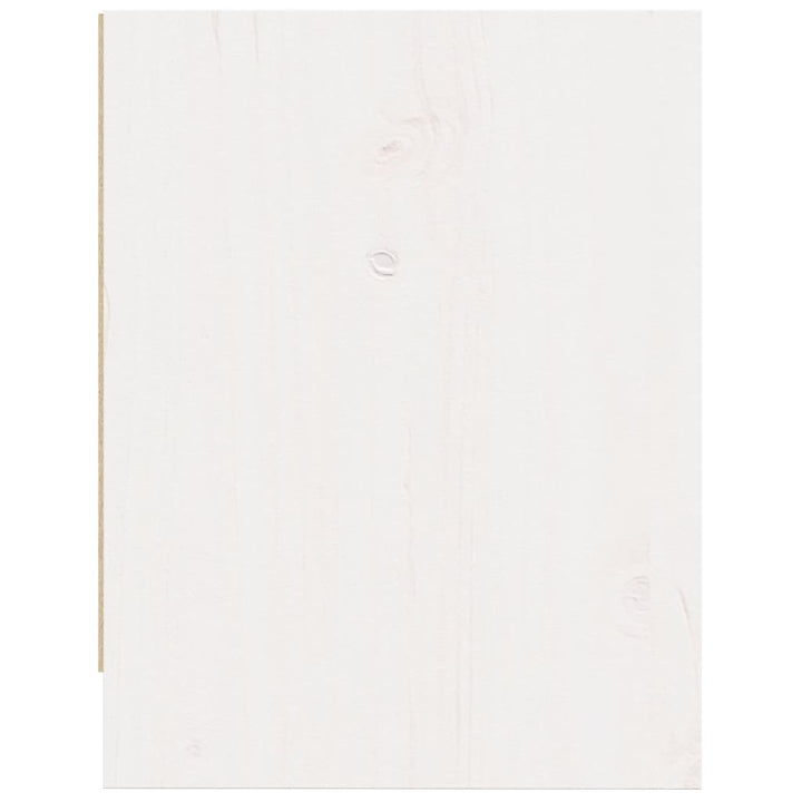 sengeborde 2 stk. 40x30,5x40 cm massivt fyrretræ hvid