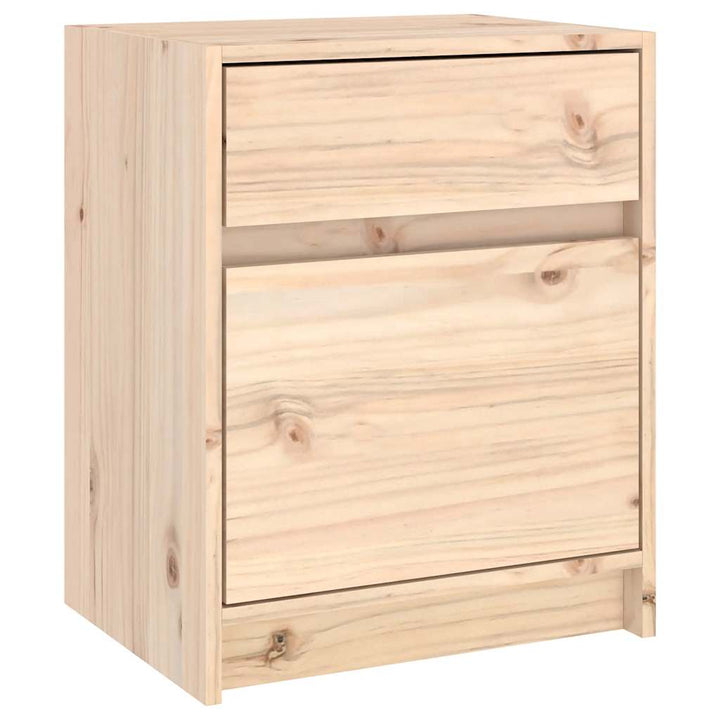 sengebord 40x31x50 cm massivt fyrretræ
