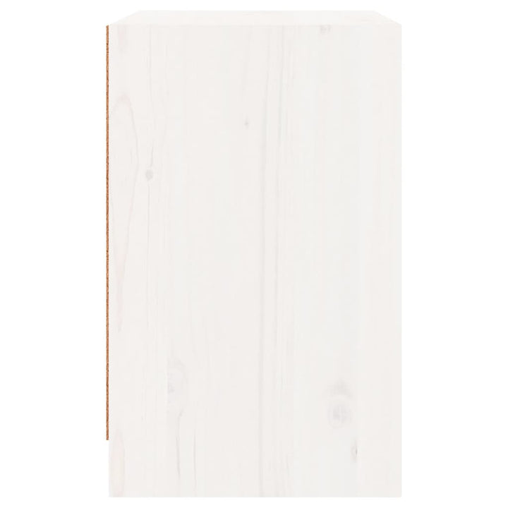 sengeborde 2 stk. 40x31x50 cm massivt fyrretræ hvid