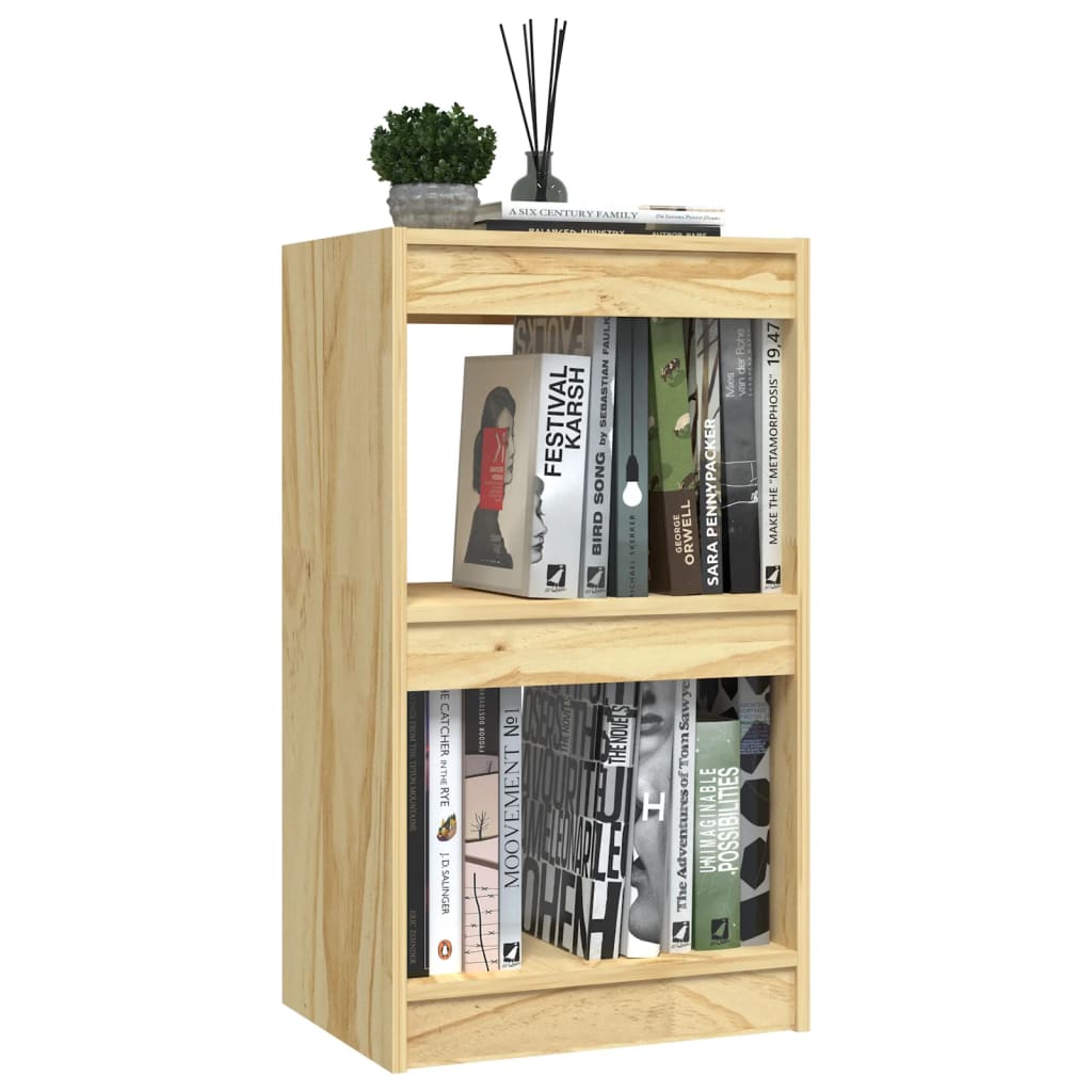 bogreol 40x30x71,5 cm massivt fyrretræ