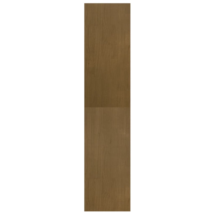 bogreol/rumdeler 40x30x135,5 cm massivt fyrretræ gyldenbrun