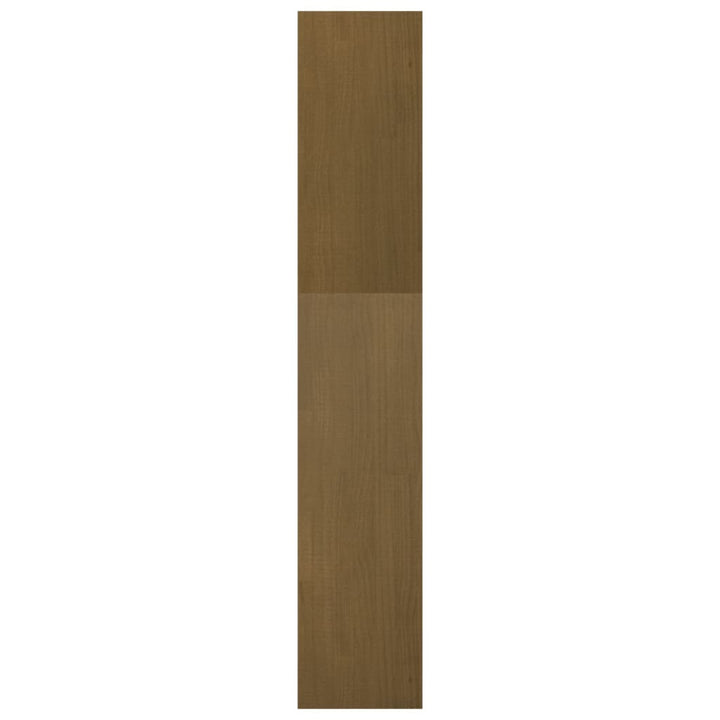 bogreol/rumdeler 40x30x167,5 cm massivt fyrretræ gyldenbrun