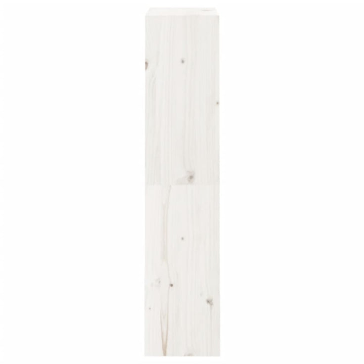 bogreol/rumdeler 60x30x135,5 cm massivt fyrretræ hvid