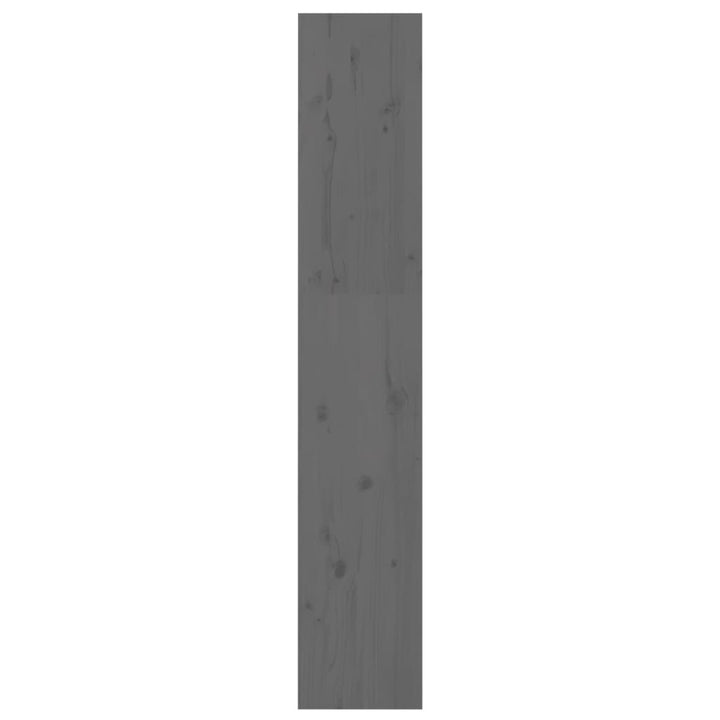 bogreol/rumdeler 60x30x167,5 cm massivt fyrretræ grå