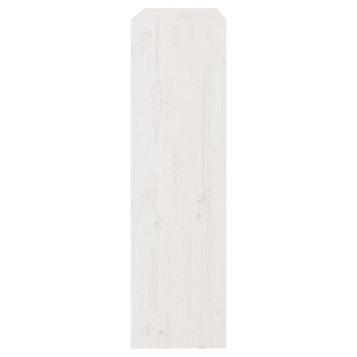 bogskab/rumdeler 80x30x103,5 cm massivt fyrretræ hvid