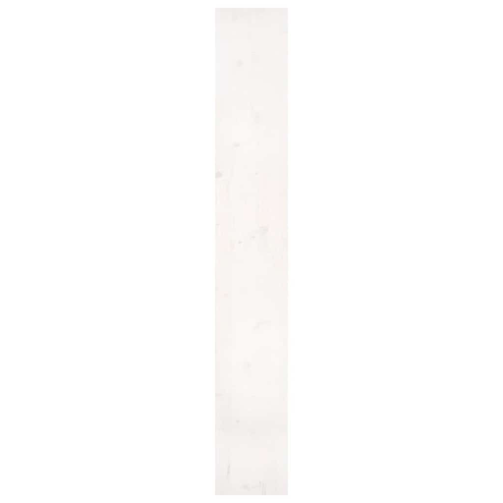 bogreol/rumdeler 80x30x199,5 cm massivt fyrretræ hvid