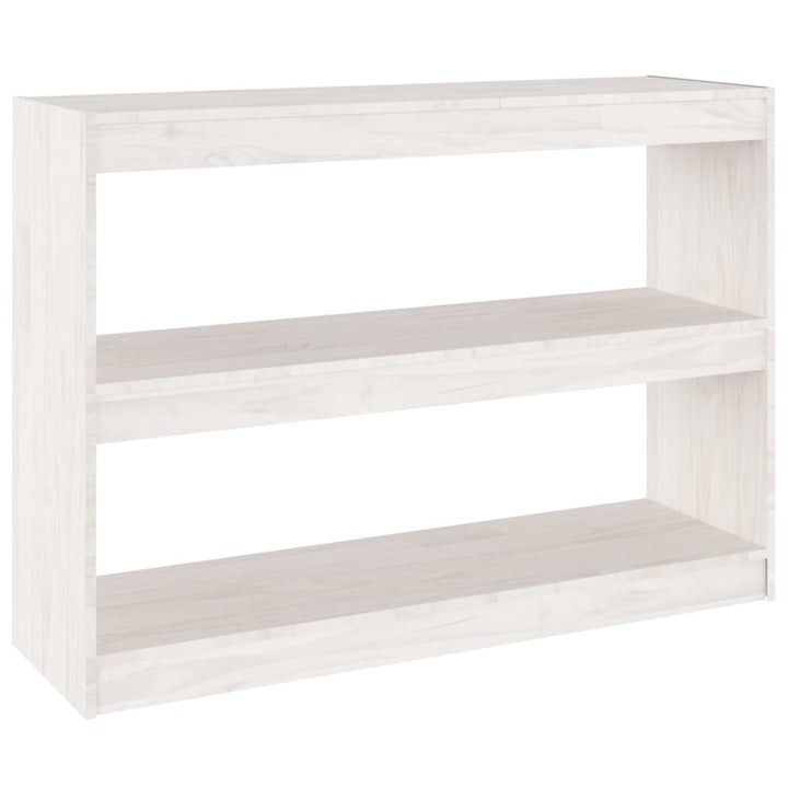 bogreol/rumdeler 100x30x71,5 cm massivt fyrretræ hvid