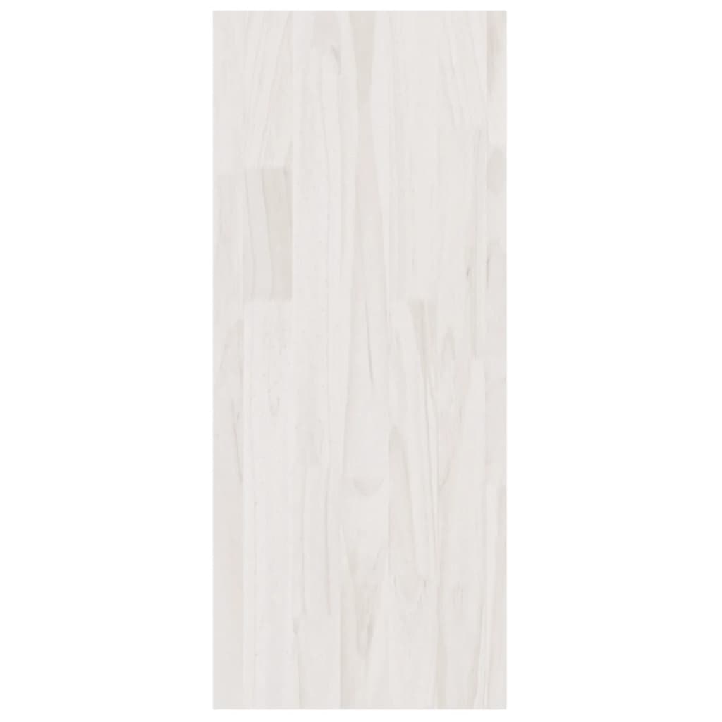 bogreol/rumdeler 100x30x71,5 cm massivt fyrretræ hvid