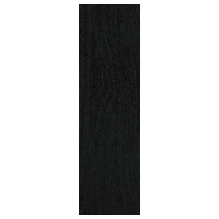 bogreol/rumdeler 100x30x103 cm massivt fyrretræ sort