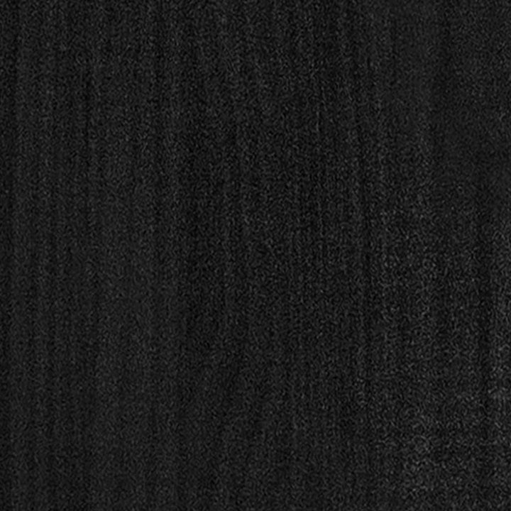 bogreol/rumdeler 100x30x135,5 cm massivt fyrretræ sort