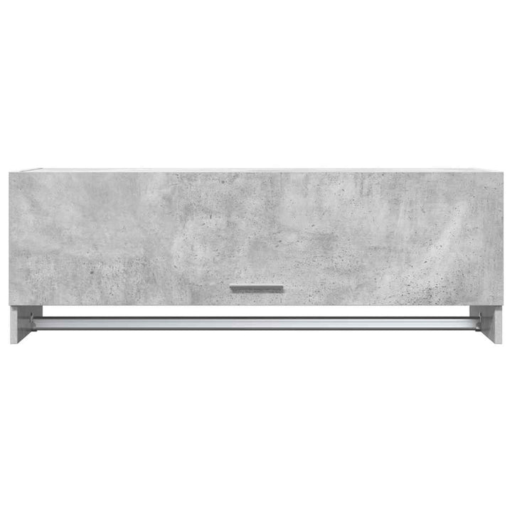 garderobeskab 100x32,5x35 cm konstrueret træ betongrå