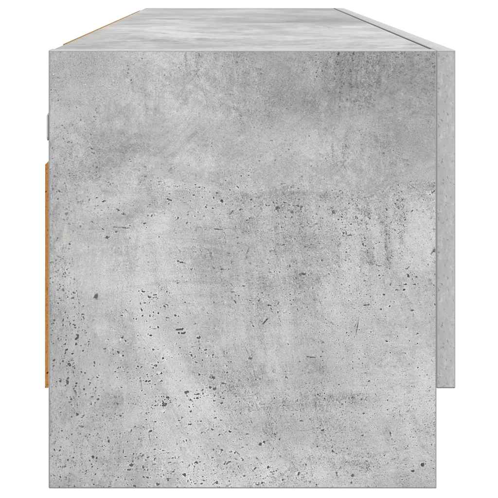 garderobeskab 100x32,5x35 cm konstrueret træ betongrå