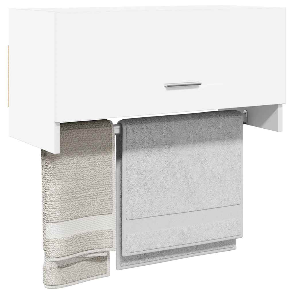 garderobe 70x32,5x35 cm konstrueret træ hvid