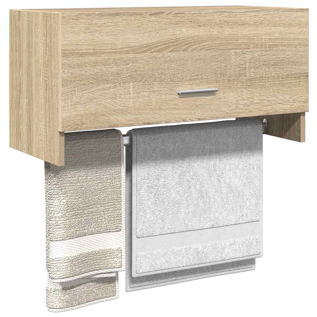 garderobe 70x32,5x35 cm konstrueret træ sonoma-eg