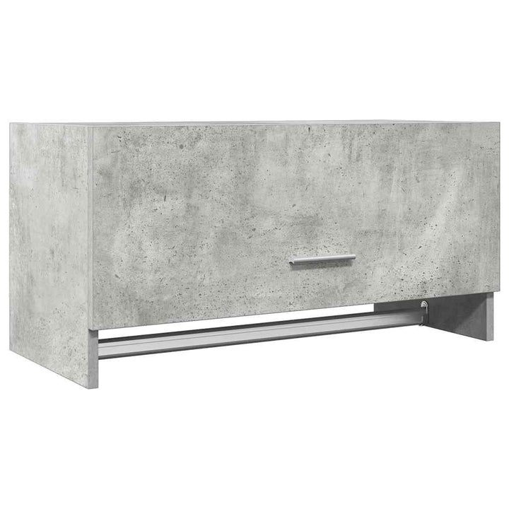 garderobe 70x32,5x35 cm konstrueret træ betongrå