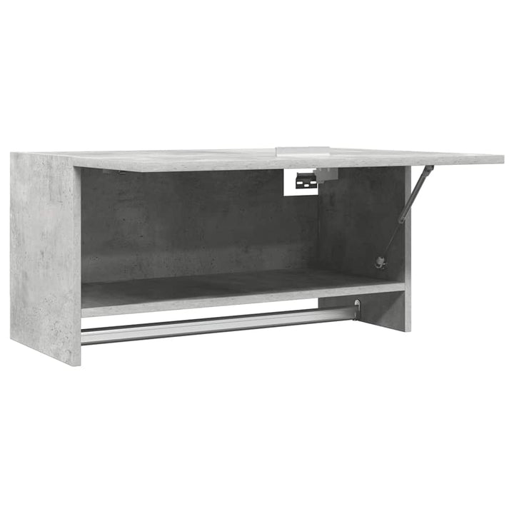 garderobe 70x32,5x35 cm konstrueret træ betongrå