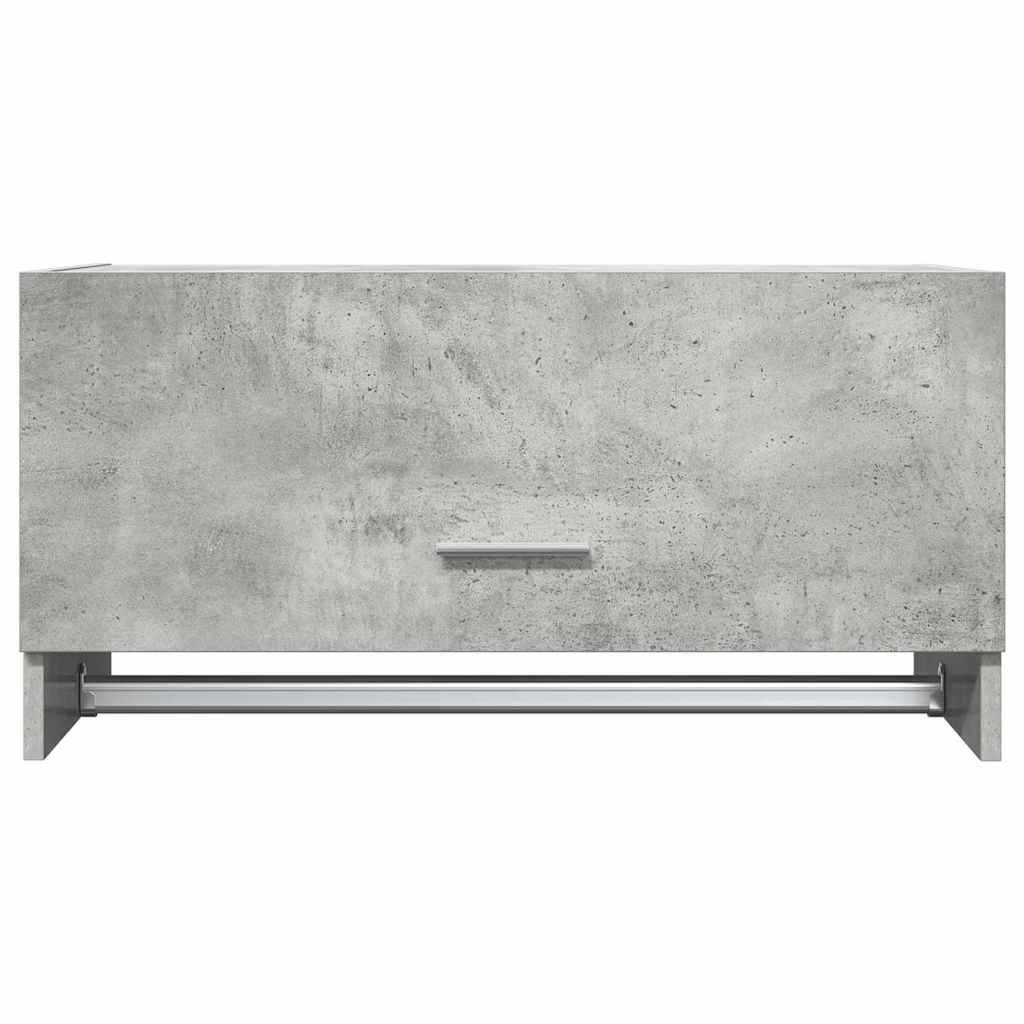 garderobe 70x32,5x35 cm konstrueret træ betongrå