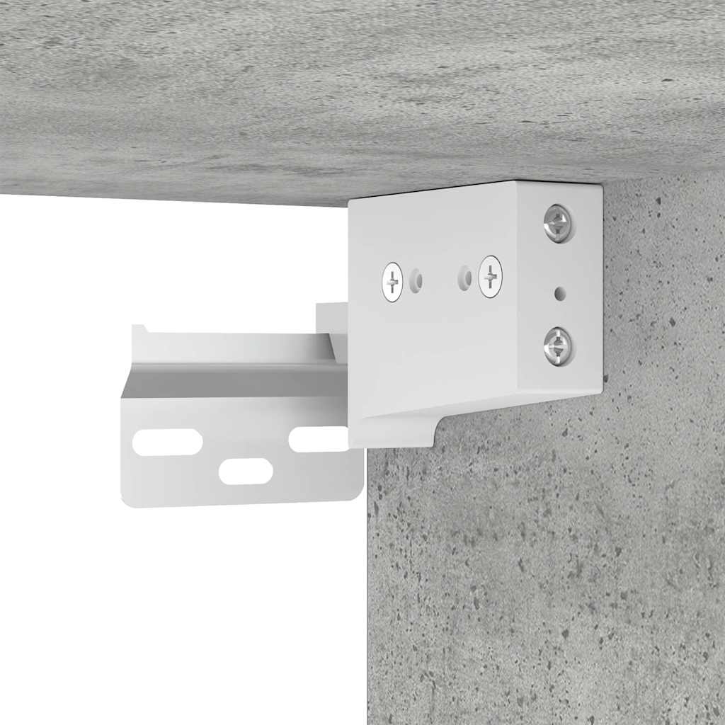 garderobe 70x32,5x35 cm konstrueret træ betongrå