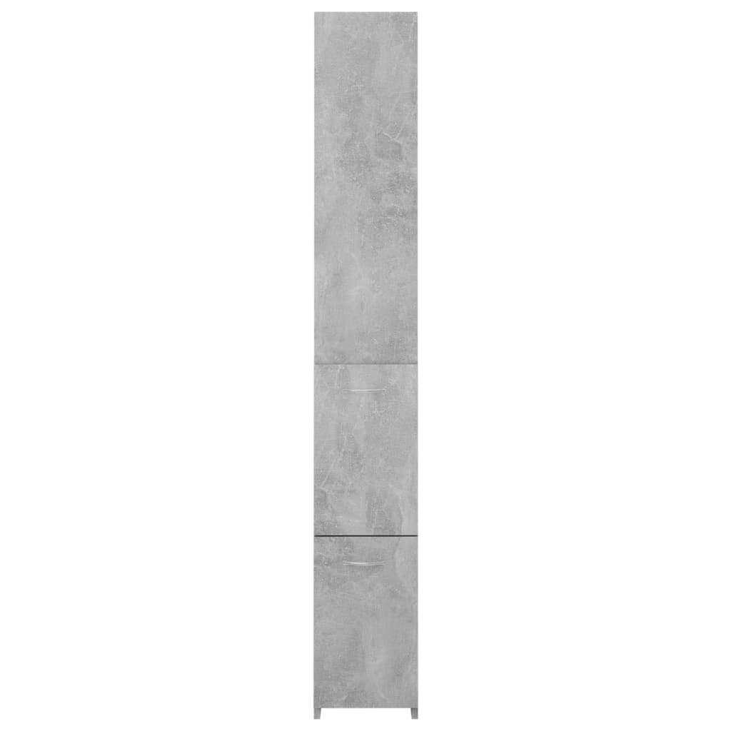 badeværelsesskab 25x26,5x170 cm konstrueret træ betongrå