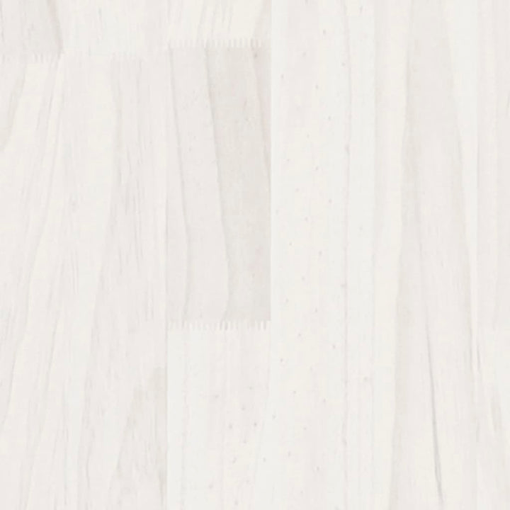 sofabord 50x50x33,5 cm massivt fyrretræ hvid