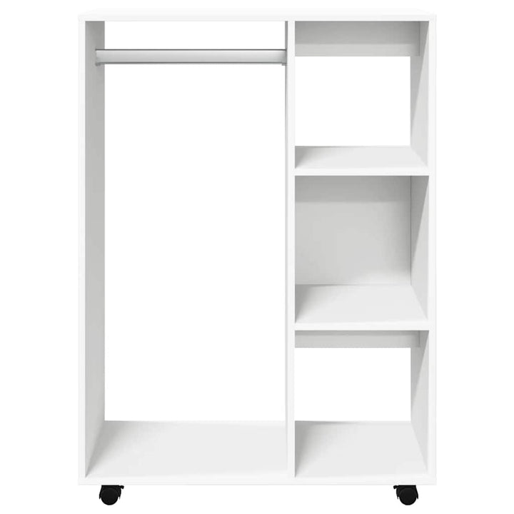 klædeskab 80x40x110 cm konstrueret træ hvid