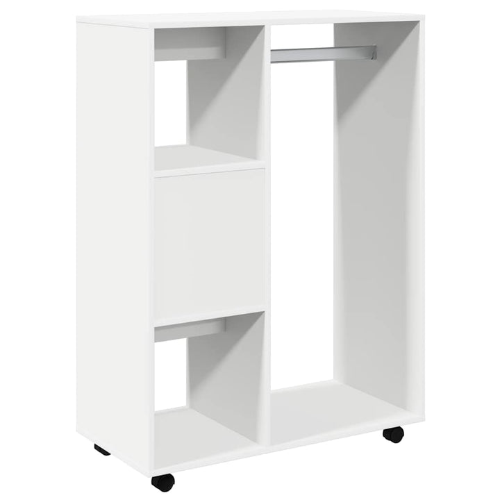 klædeskab 80x40x110 cm konstrueret træ hvid