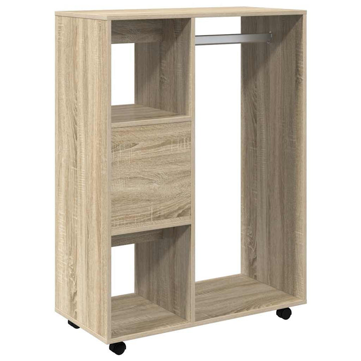 klædeskab 80x40x110 cm konstrueret træ sonoma-eg