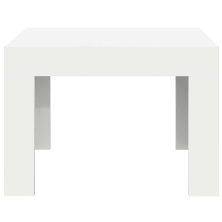 sofabord 50x50x35 cm konstrueret træ hvid