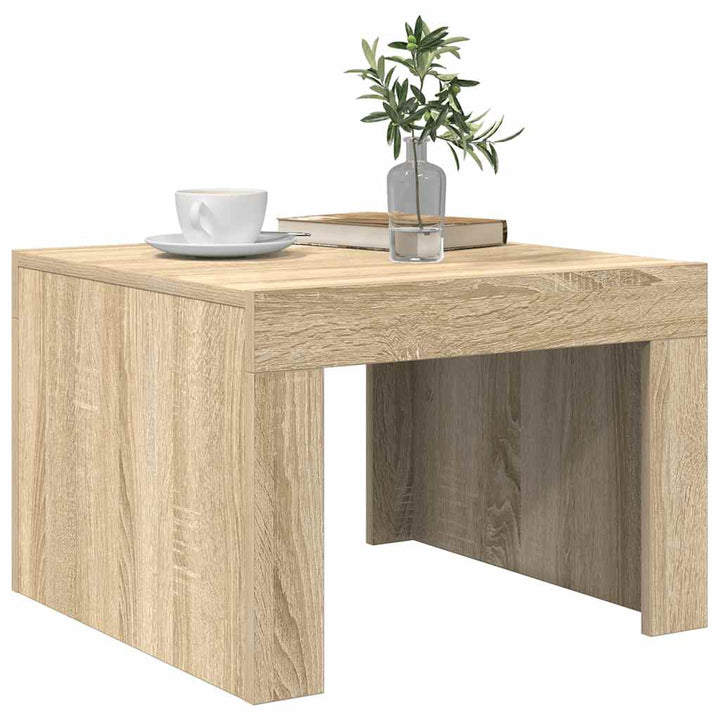 sofabord 50x50x35 cm konstrueret træ sonoma-eg