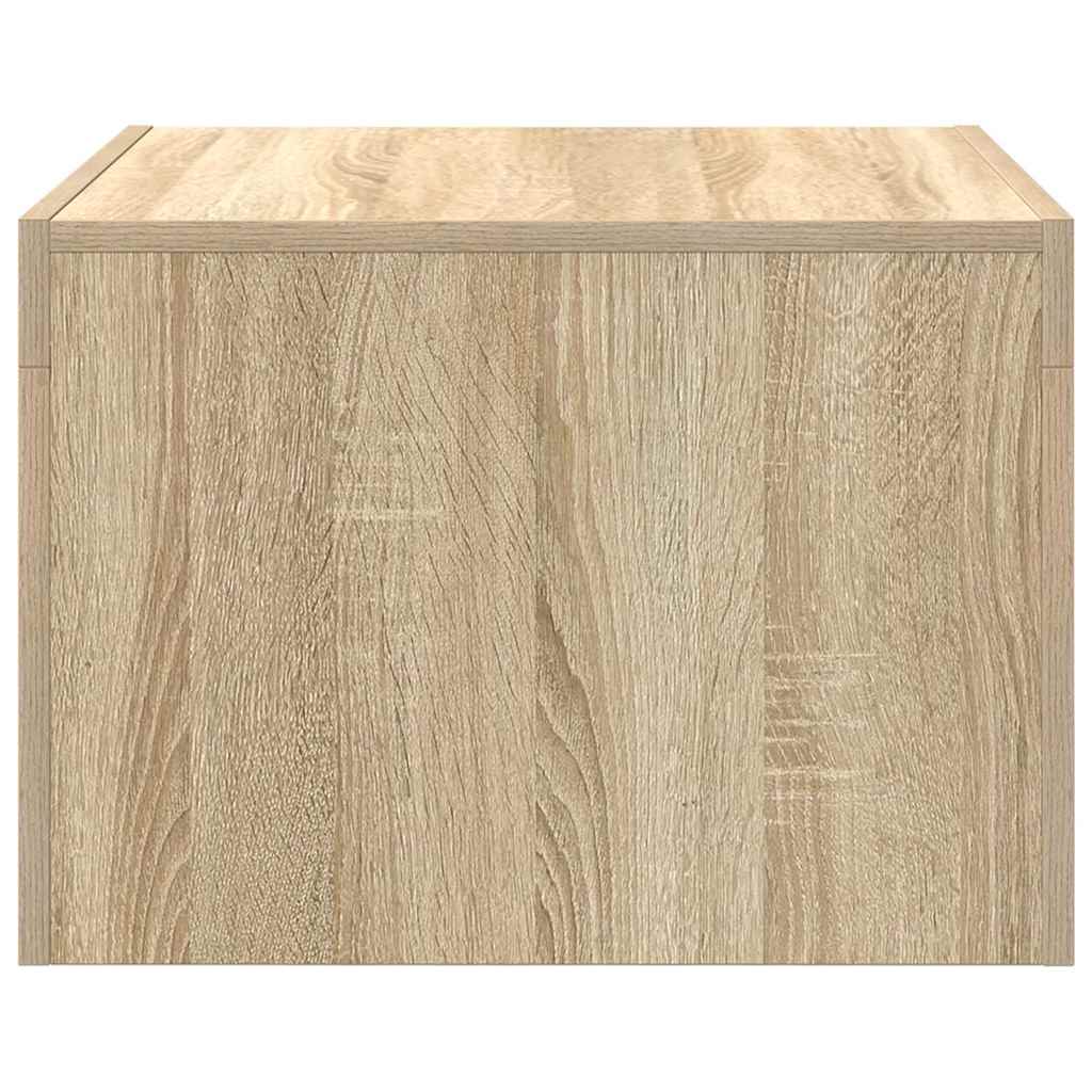 sofabord 50x50x35 cm konstrueret træ sonoma-eg