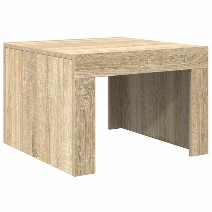 sofabord 50x50x35 cm konstrueret træ sonoma-eg