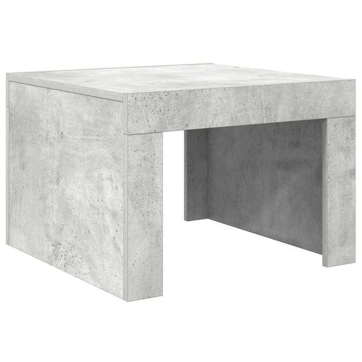 sofabord 50x50x35 cm konstrueret træ betongrå