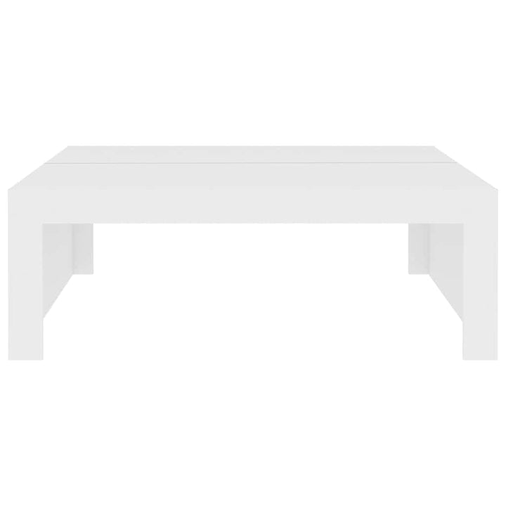 sofabord 100x100x35 cm konstrueret træ hvid