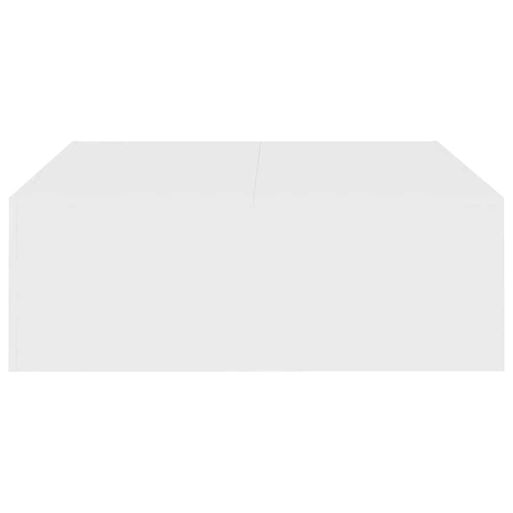 sofabord 100x100x35 cm konstrueret træ hvid