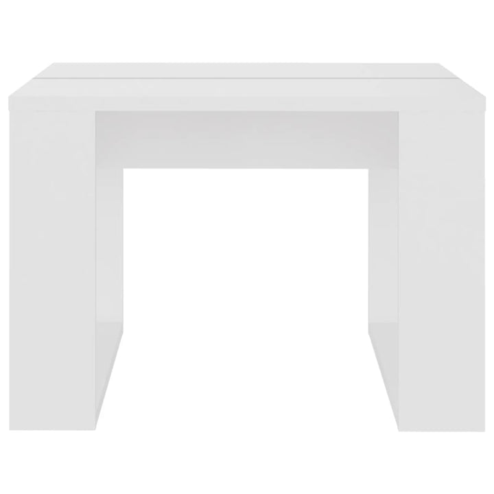 sidebord 50x50x35 cm konstrueret træ hvid