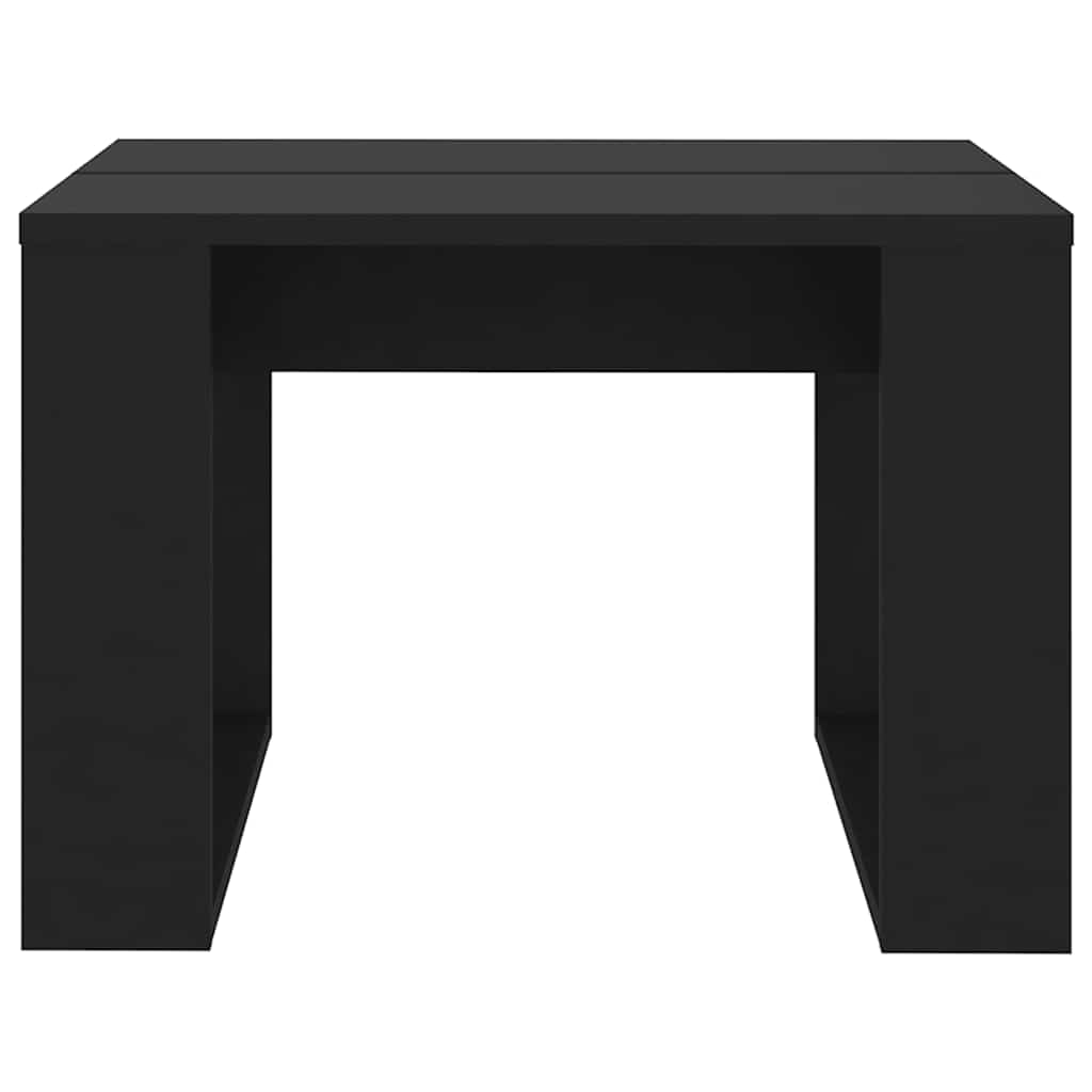 sidebord 50x50x35 cm konstrueret træ sort